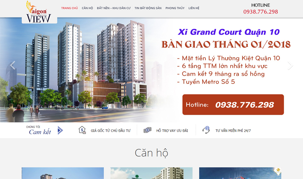 Thiết kế website bất động sản chuyên nghiệp